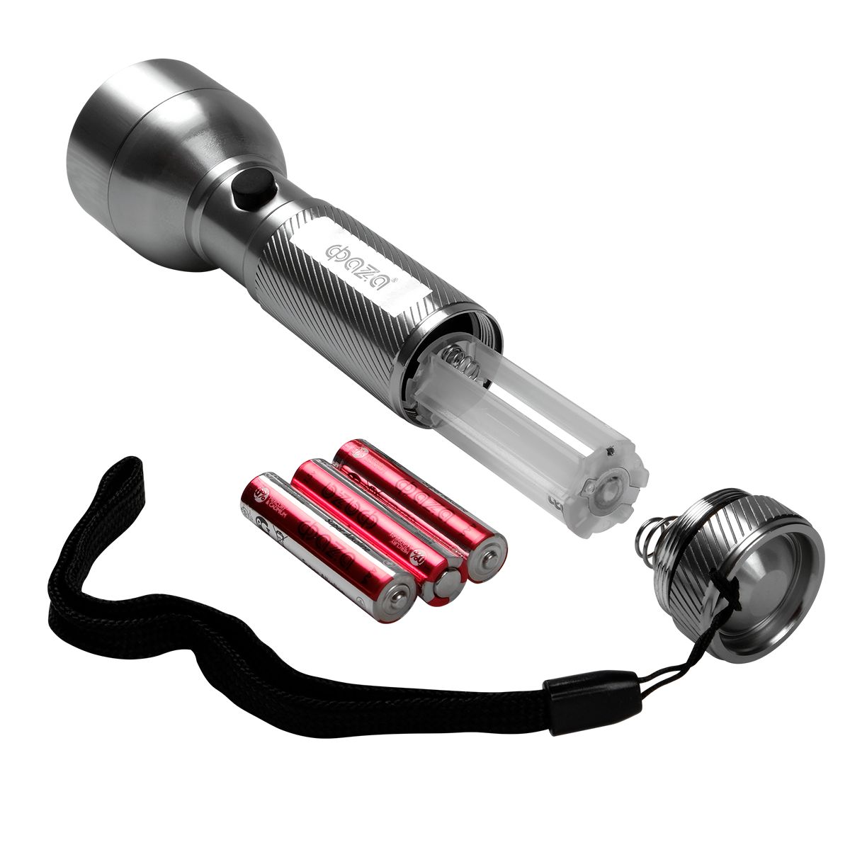 Ручной светодиодный фонарь ФАZA от батареек 180 лм 131х45 AF6-L3W/L2W-ti