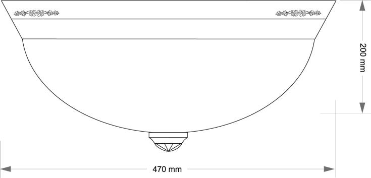 Потолочная люстра KUTEK BELLAGIO BEL-PL-3(P)470-CR