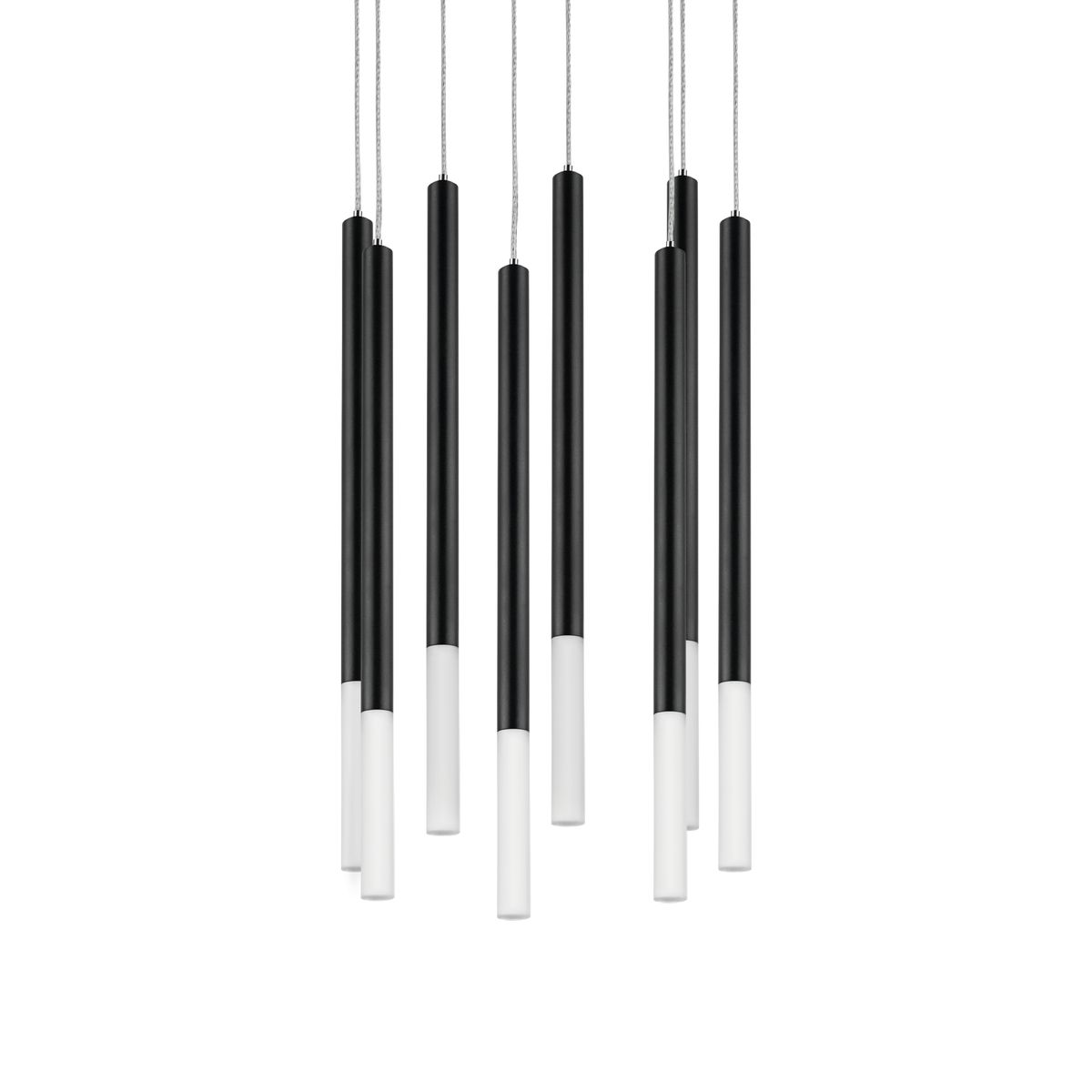 Комплект с подвесной люстрой Lightstar Tubo (574737+747147 (8шт) L8T747147