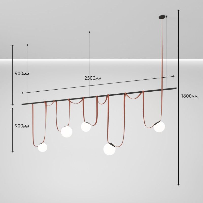 Комплект ременной трековой системы Denkirs Belty Set DK55SET08-01-BR