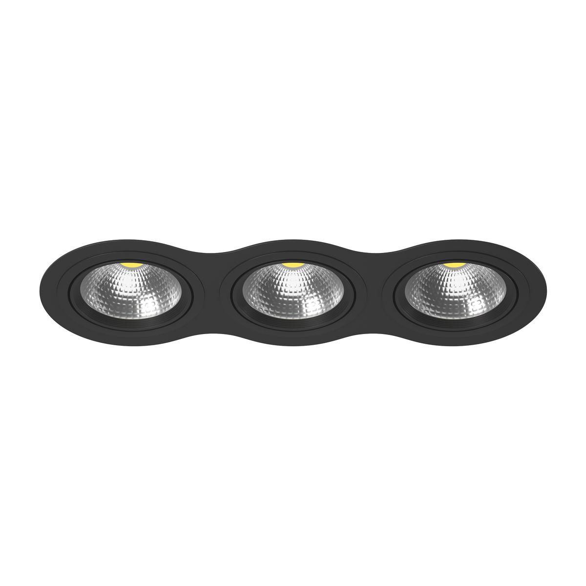 Комплект из светильника и рамки Lightstar Intero 111 (217937+217907+217907+217907) i937070707