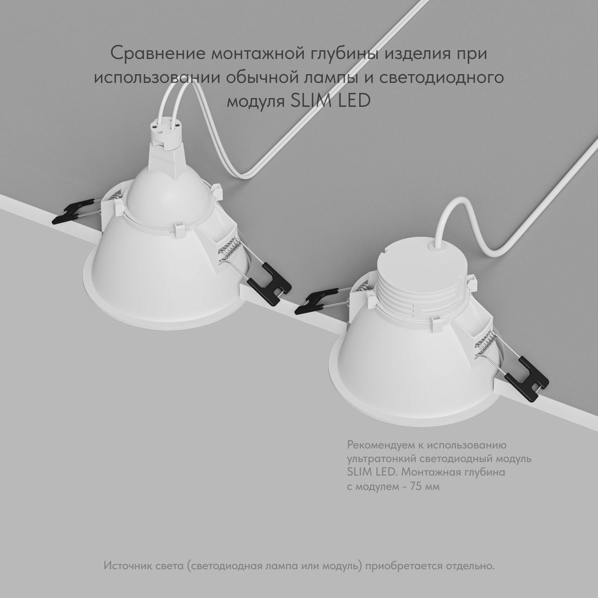 Встраиваемый светильник Denkirs Karup DK3026-WG