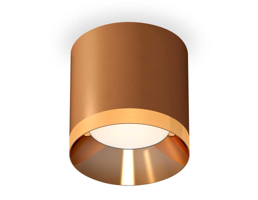 Комплект накладного светильника Ambrella light Techno Spot XS7404010 SCF/PYG кофе песок/золото желтое полированное (C7404, N7034)