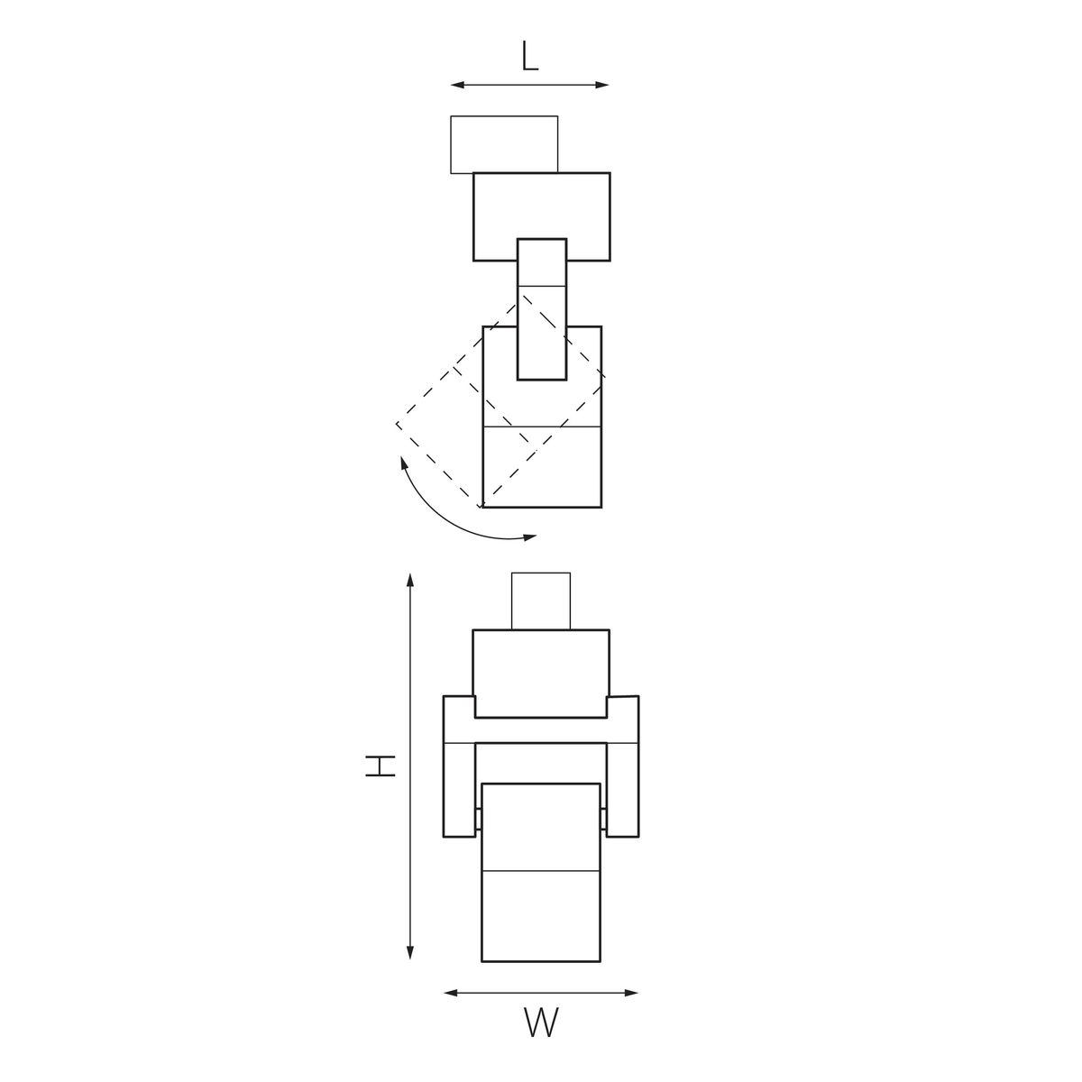 Комплект с трековым светильником Lightstar Illumo L1 (592076+051046) A1T051046