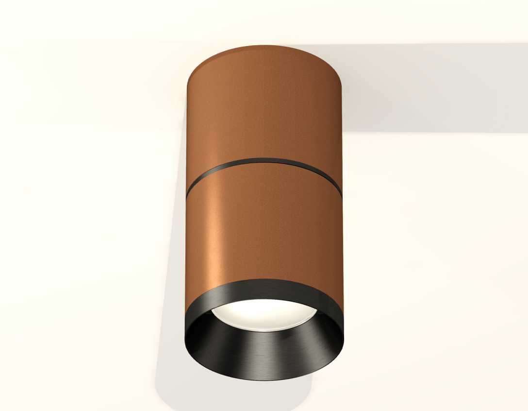 Комплект накладного светильника Ambrella light Techno Spot XS7404041 SCF/PBK кофе песок/черный полированное (C7404, A2071, C7404, N7031)