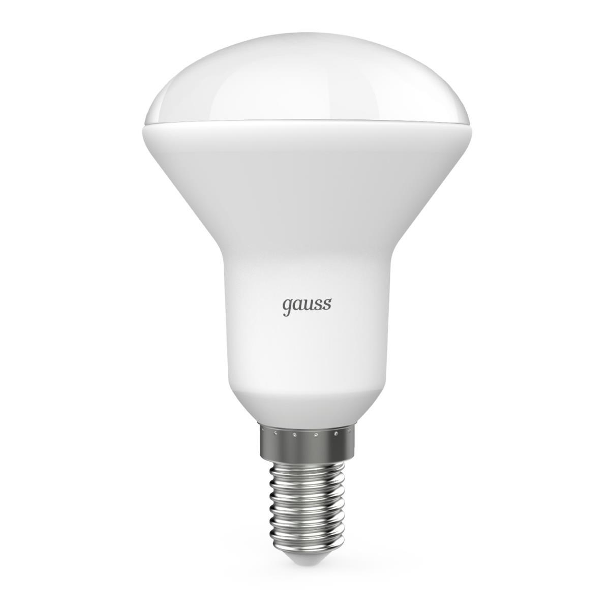 Лампа светодиодная рефлекторная Gauss E14 6W 4100K матовая 106001206