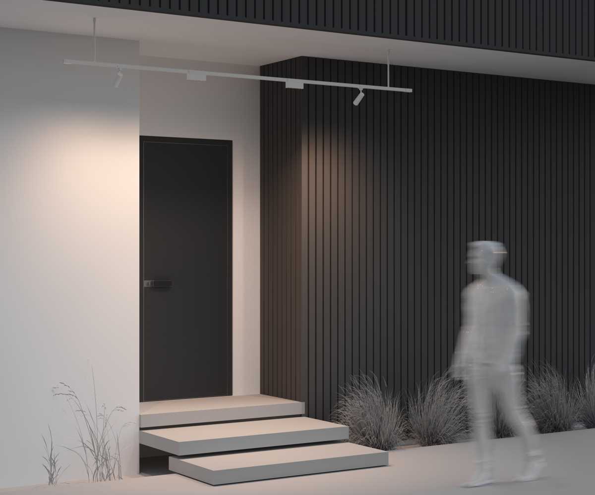 Жесткий подвес Maytoni Outdoor для уличной трековой системы Elasity IP O-TR001-HL-W300