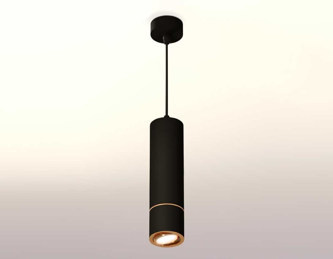 Комплект подвесного светильника Ambrella light Techno Spot XP7402050 SBK/PYG черный песок/золото желтое полированне (A2311,C7456,A2072,C7402,N7004)