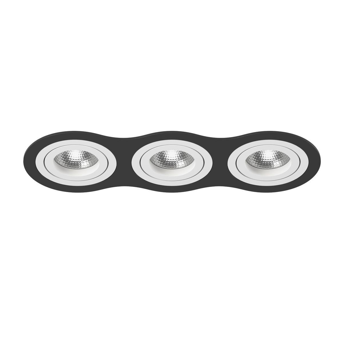 Комплект из светильника и рамки Lightstar Intero 16 (217637+217606+217606+217606) i637060606