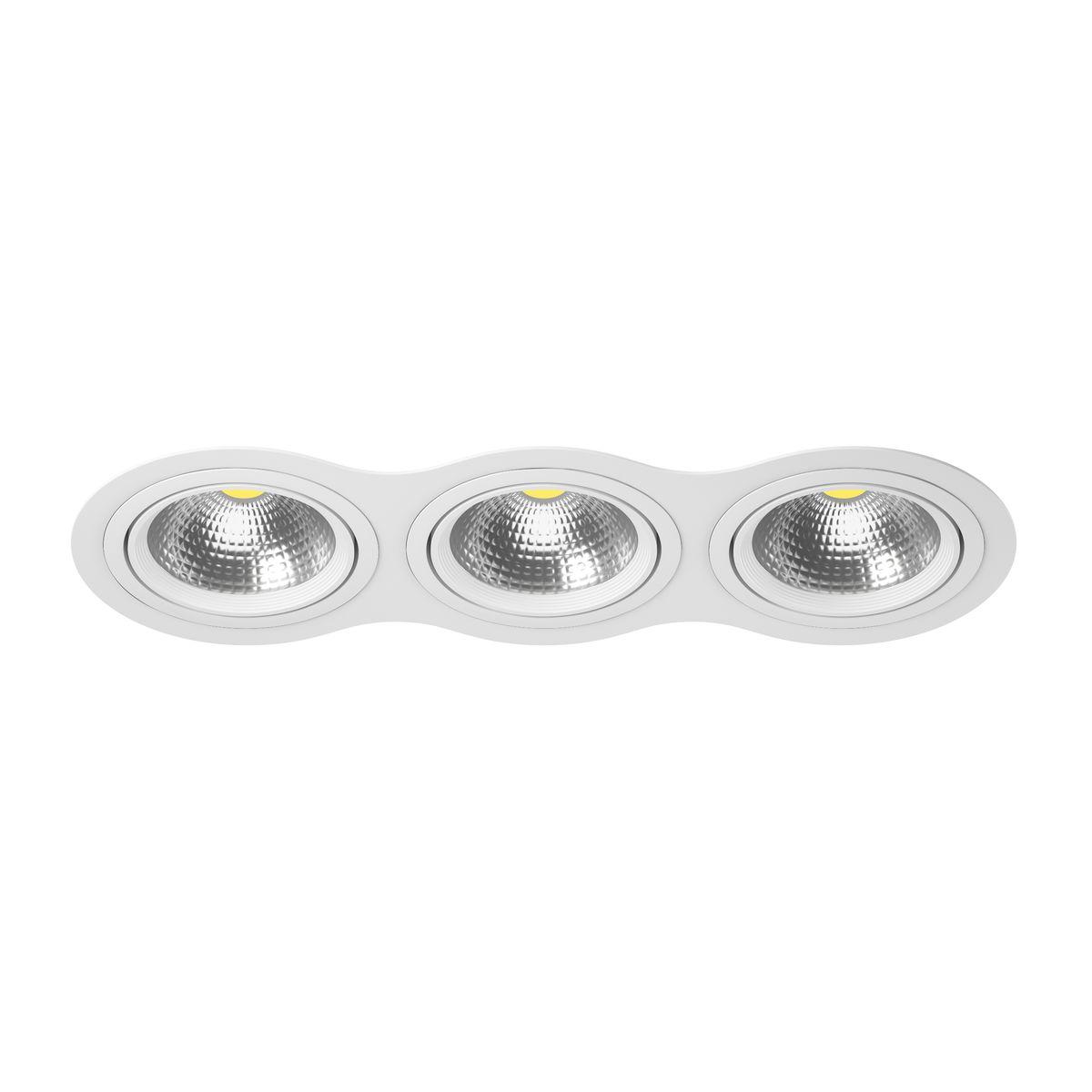 Комплект из светильника и рамки Lightstar Intero 111 (217936+217906+217906+217906) i936060606