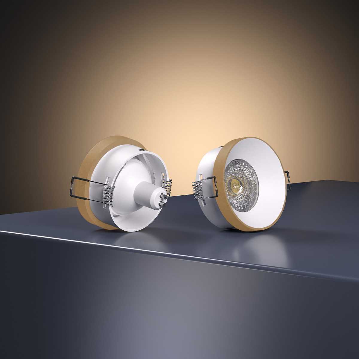 Встраиваемый светильник Elektrostandard 112 MR16 белый/золото a053338