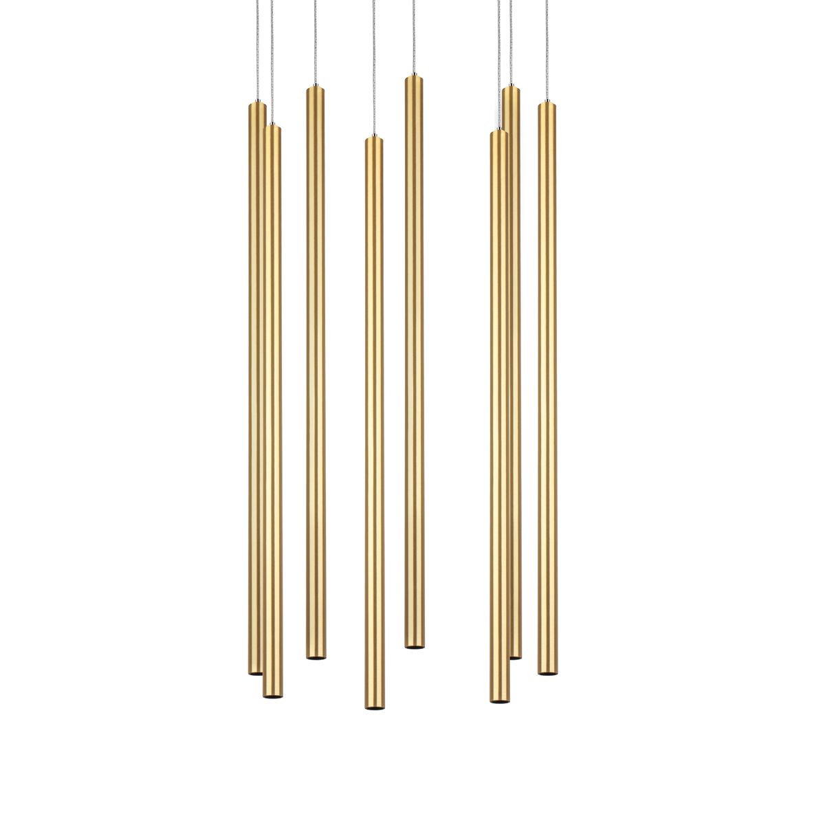 Комплект с подвесной люстрой Lightstar Tubo (574733+747343 (8шт) L8T747343