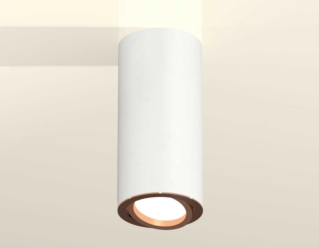 Комплект накладного светильника Ambrella light Techno Spot XS7442005 SWH/PPG белый песок/золото розовое полированное (C7442, N7005)