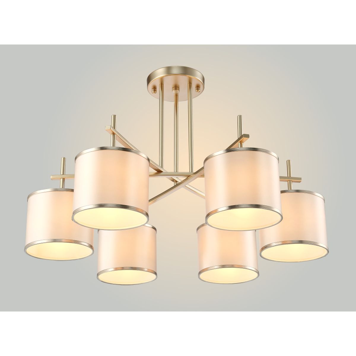 Потолочная люстра Crystal Lux Sergio PL6 Gold