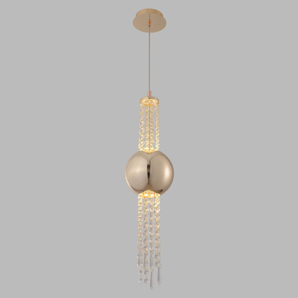 Подвесной светодиодный светильник Crystal Lux Navajo SP3W Led Gold