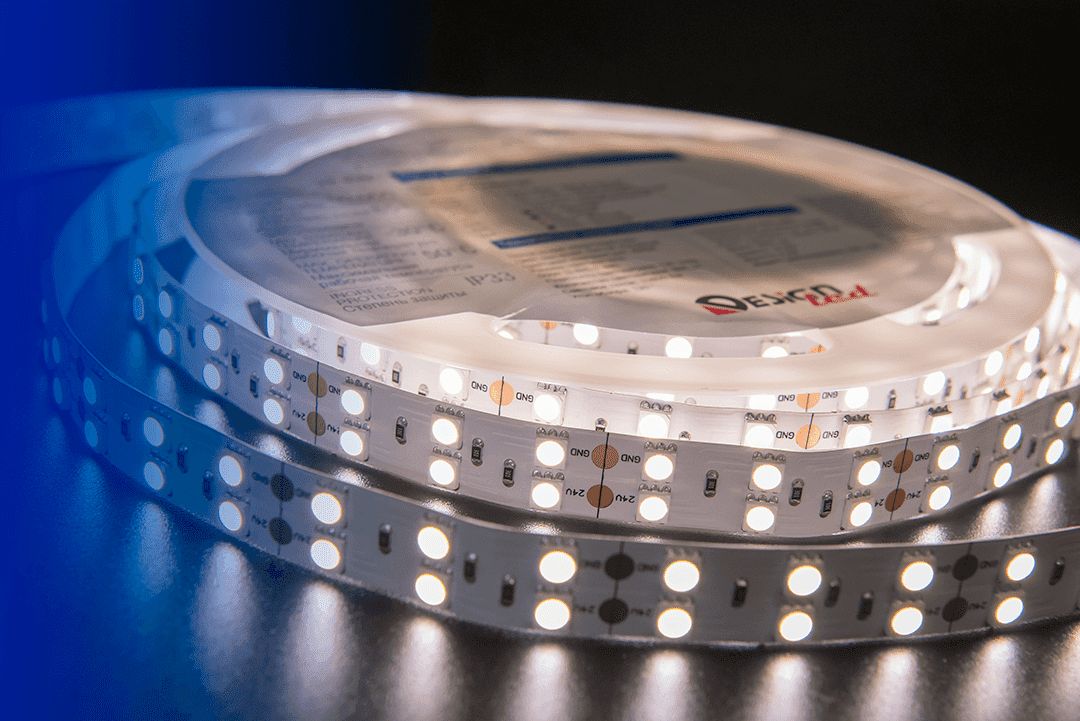 Светодиодная влагозащищенная лента DesignLed 28,8W/m 120LED/m 5050SMD нейтральный белый 5M 001133
