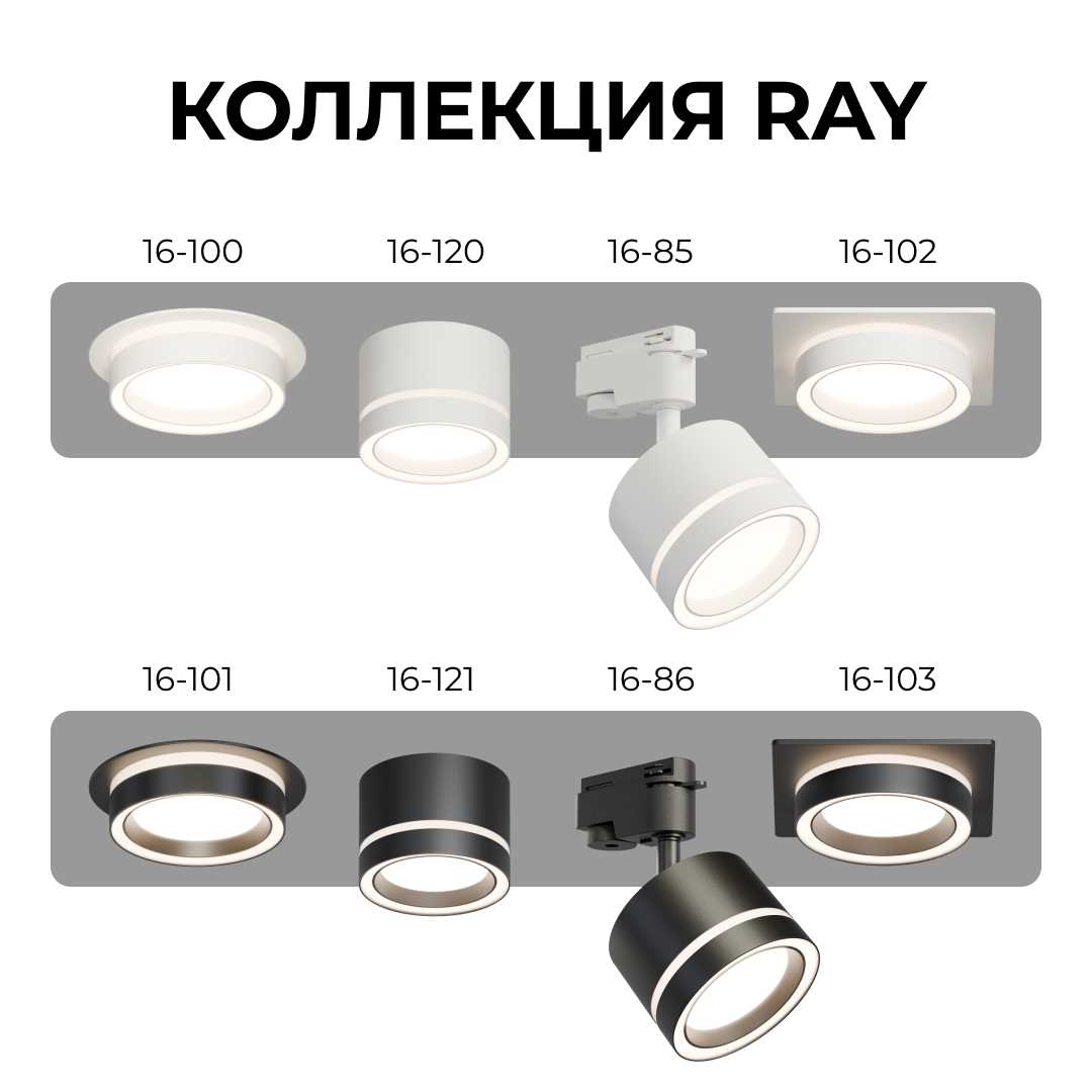 Точечный светильник Apeyron Ray 16-101