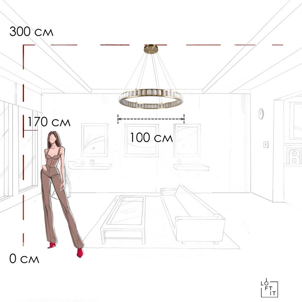 Подвесной светильник LOFT IT Manhattan 10415/1000