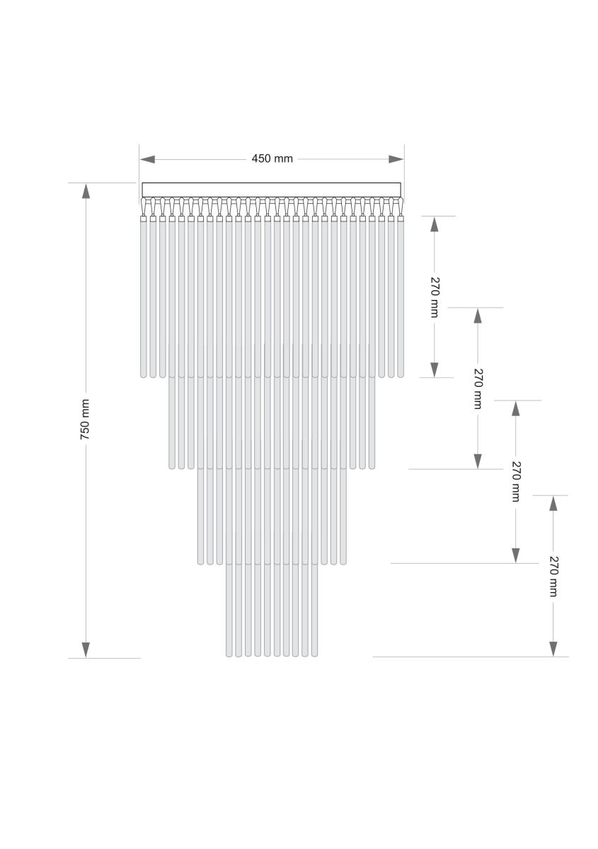 Потолочная люстра KUTEK FILAGO FIL-PLM-7(P)450/270