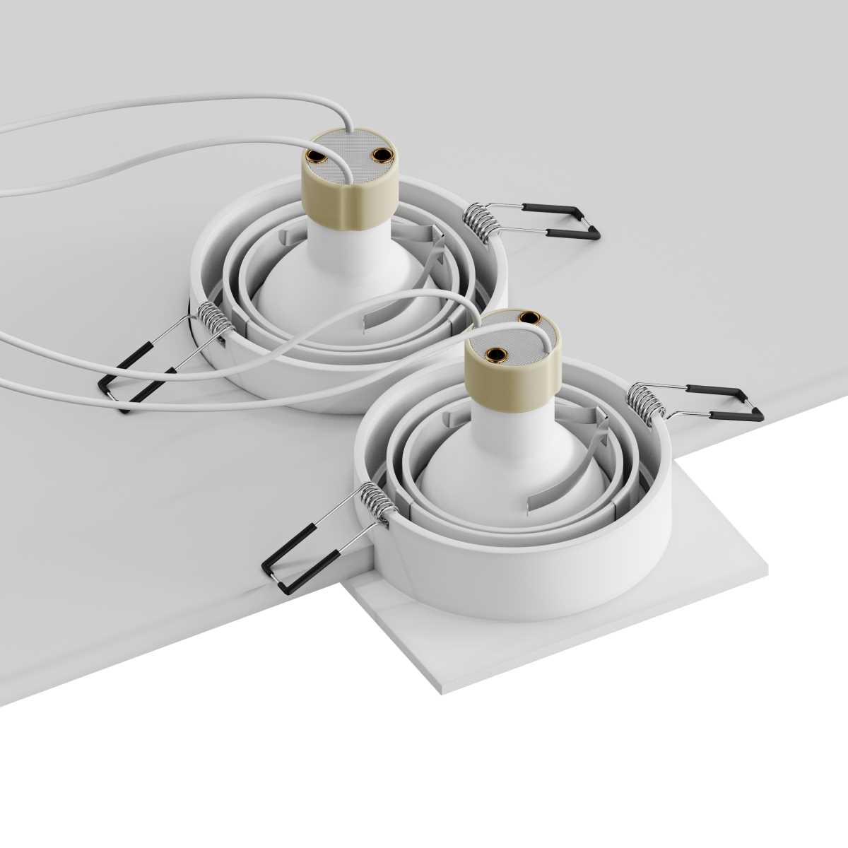 Встраиваемый светильник Hesby Lighting Hesby Breeze IP20,50Вт, GU10, белый HSBL_0098