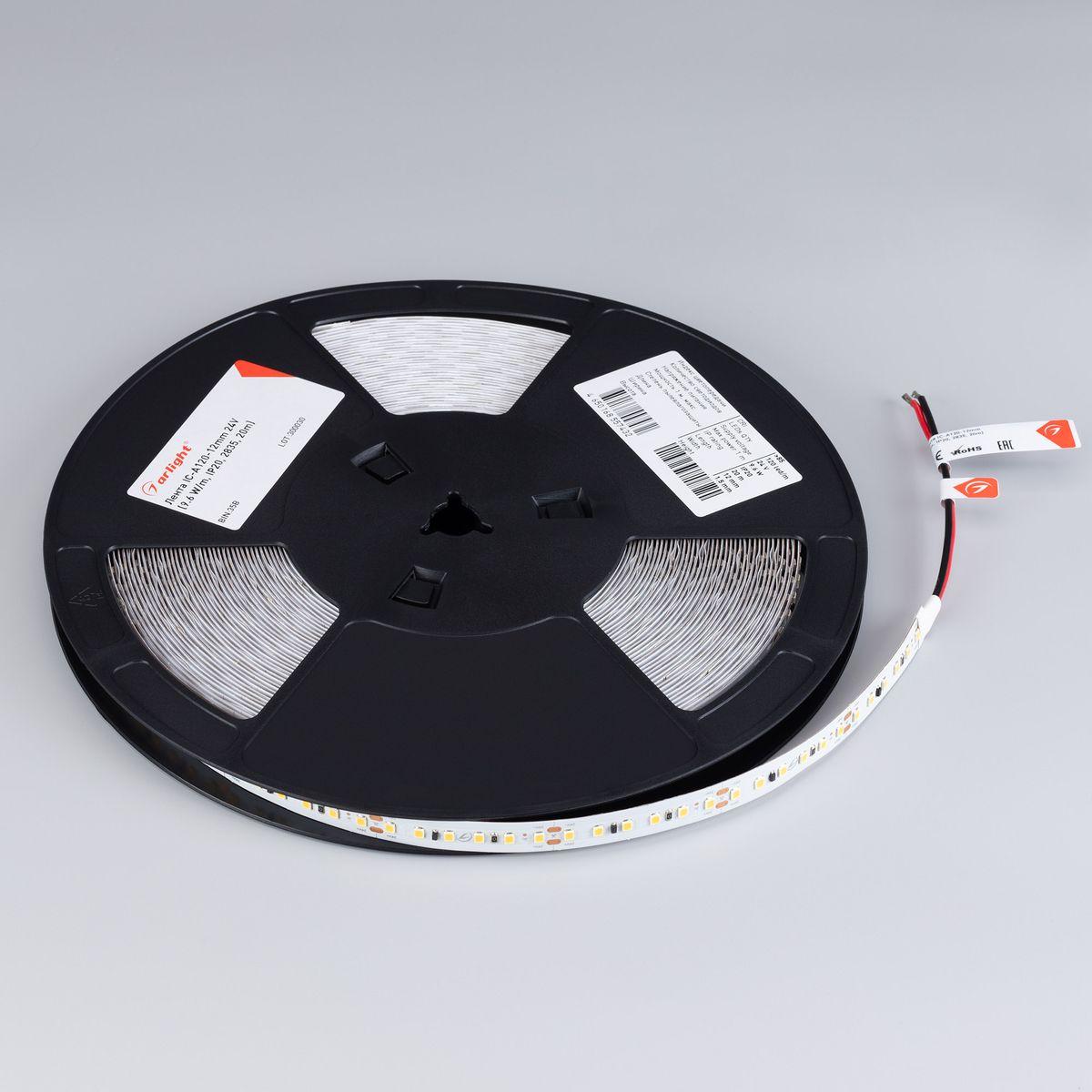 Светодиодная лента Arlight 6W/m 120Led/m 2835SMD теплый белый 20M IC-A120-12mm 24V Warm3500 028630(2)