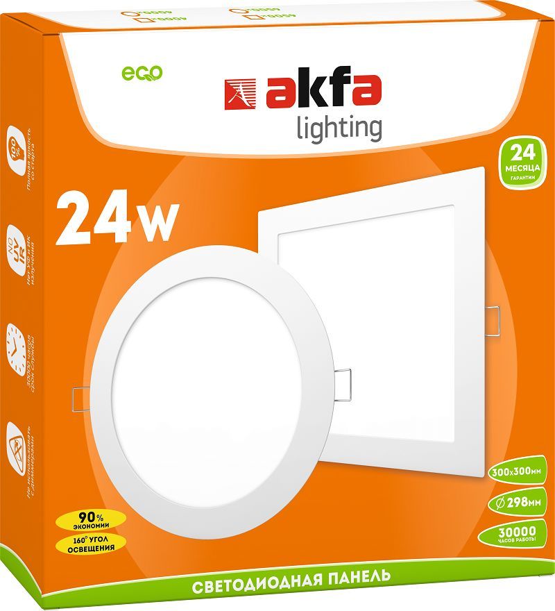 Встраиваемая светодиодная панель Akfa Lighting AK-LPR FLLPR00000024