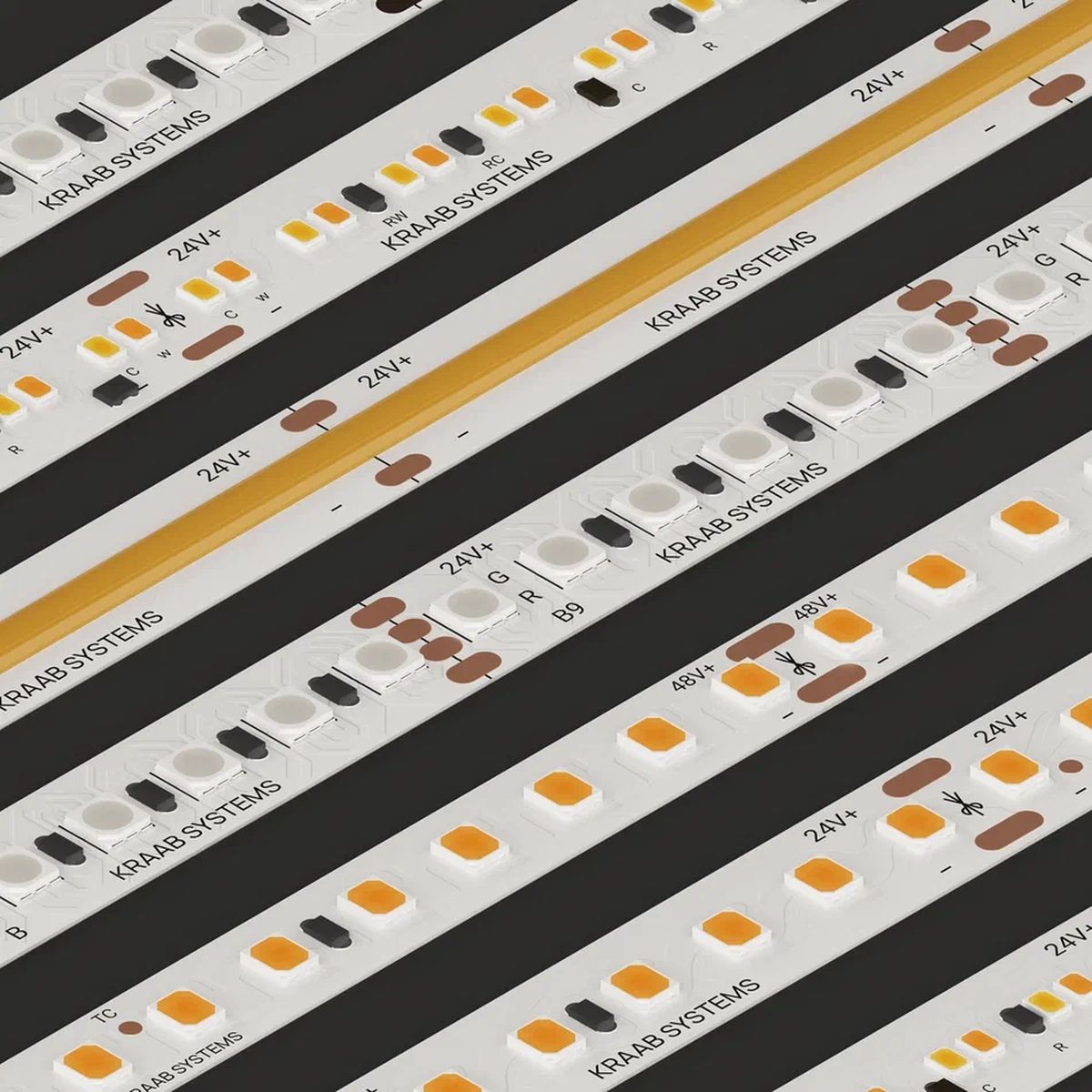 Светодиодная лента Kraab Systems PIXIE SMD 2835-140 48В 10Вт 4000К CRI92 8мм 5м 27.101.6