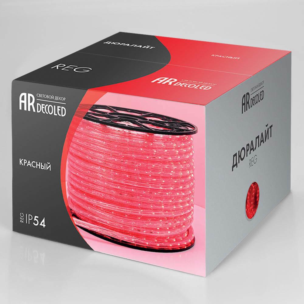Дюралайт с постоянным свечением Ardecoled 1.6W/m 36LED/m красный 100M ARD-REG-STD Red 024611