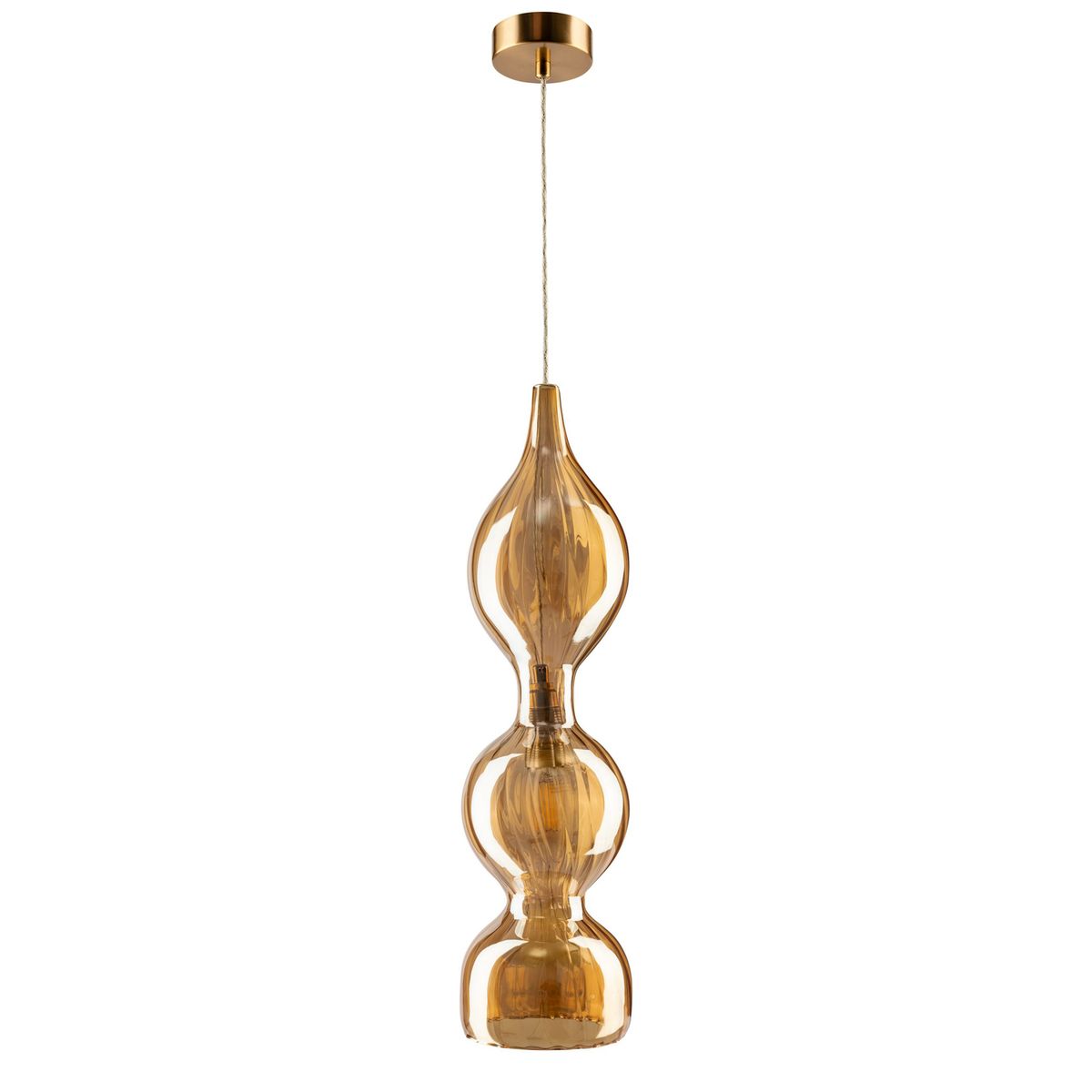 Подвесной светильник Crystal Lux Iris SP1 B Amber