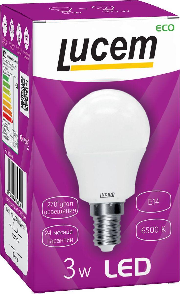 Лампа светодиодная Lucem E14 3W 6500K матовая FLLBL031465L