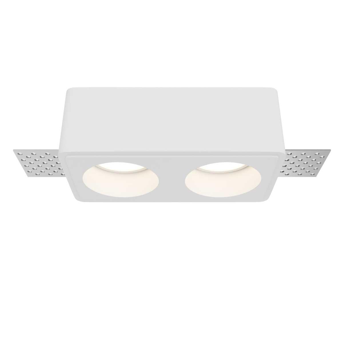 Встраиваемый светильник Maytoni Technical Gyps Modern DL123-GU10-02-W
