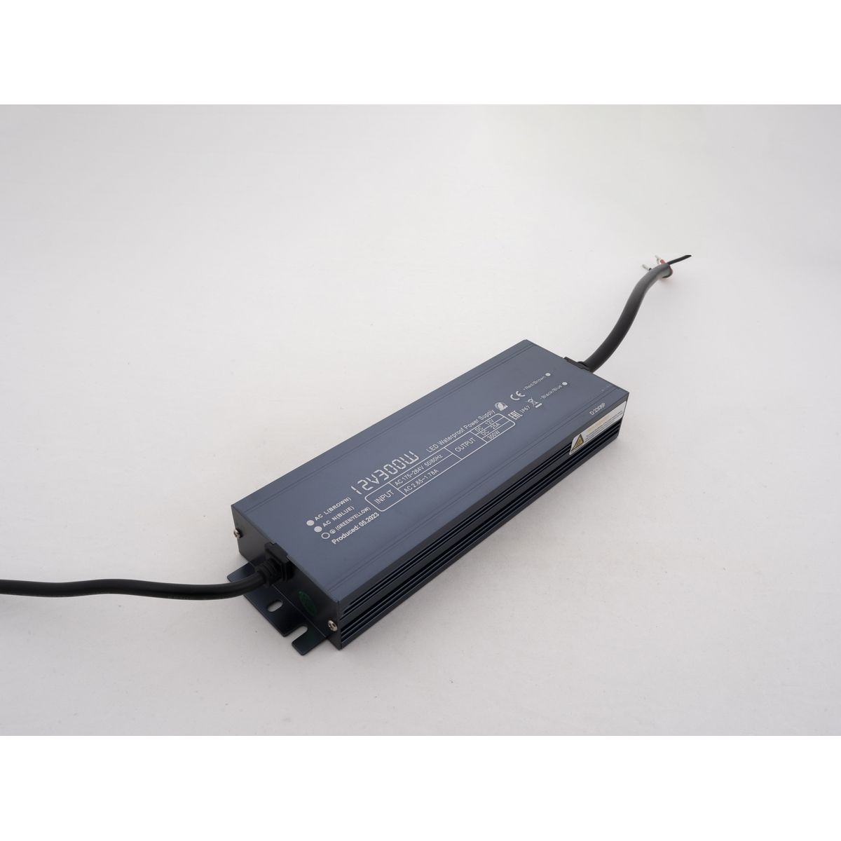 Блок питания LEDS POWER 300Вт 12В IP67 алюминий SLIM 003122