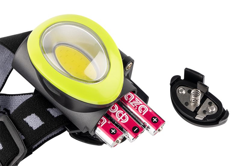 Налобный светодиодный фонарь ФАZA от батареек 170 лм 70х52 H5-L3W-gn