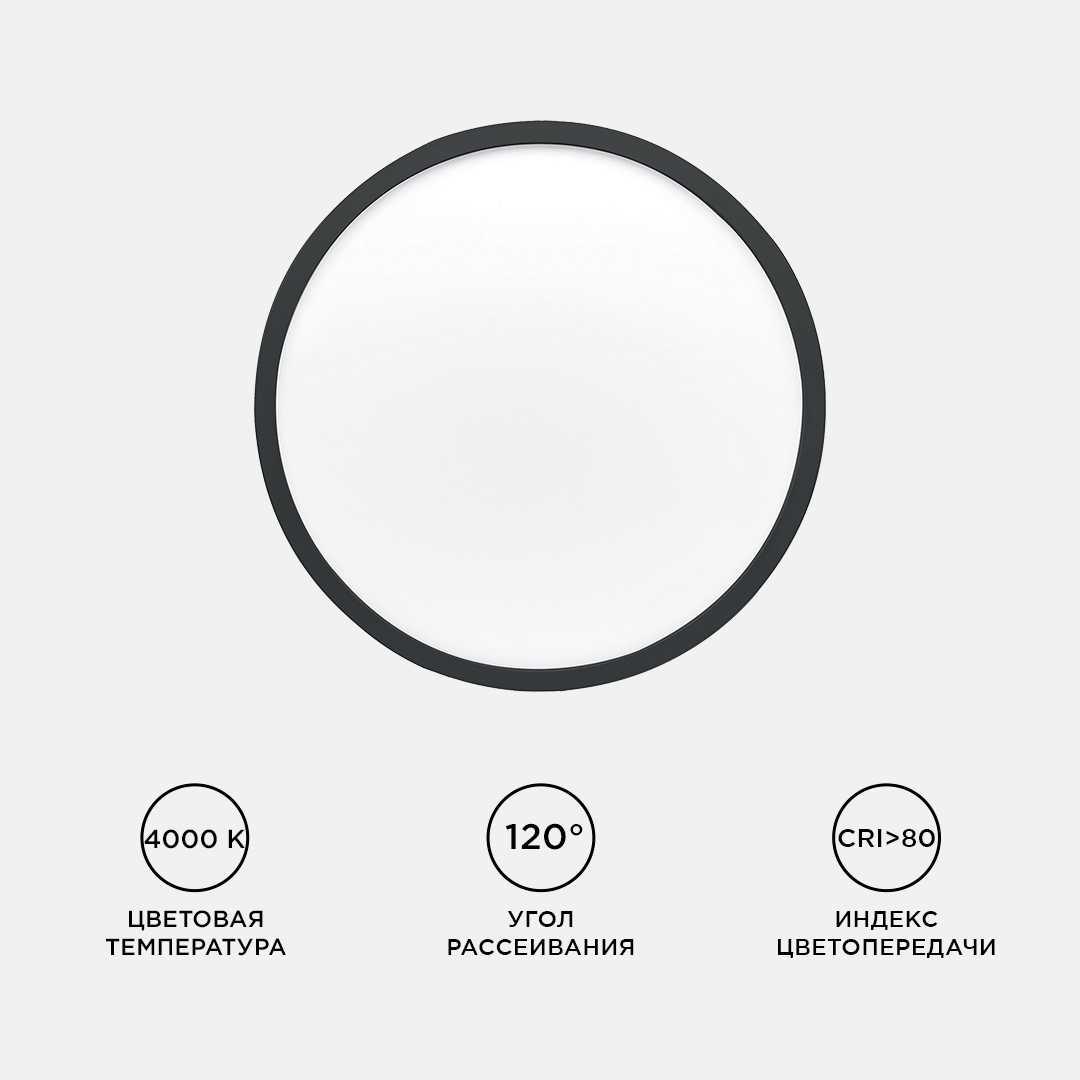 Потолочный светодиодный светильник Apeyron Spin 18-127