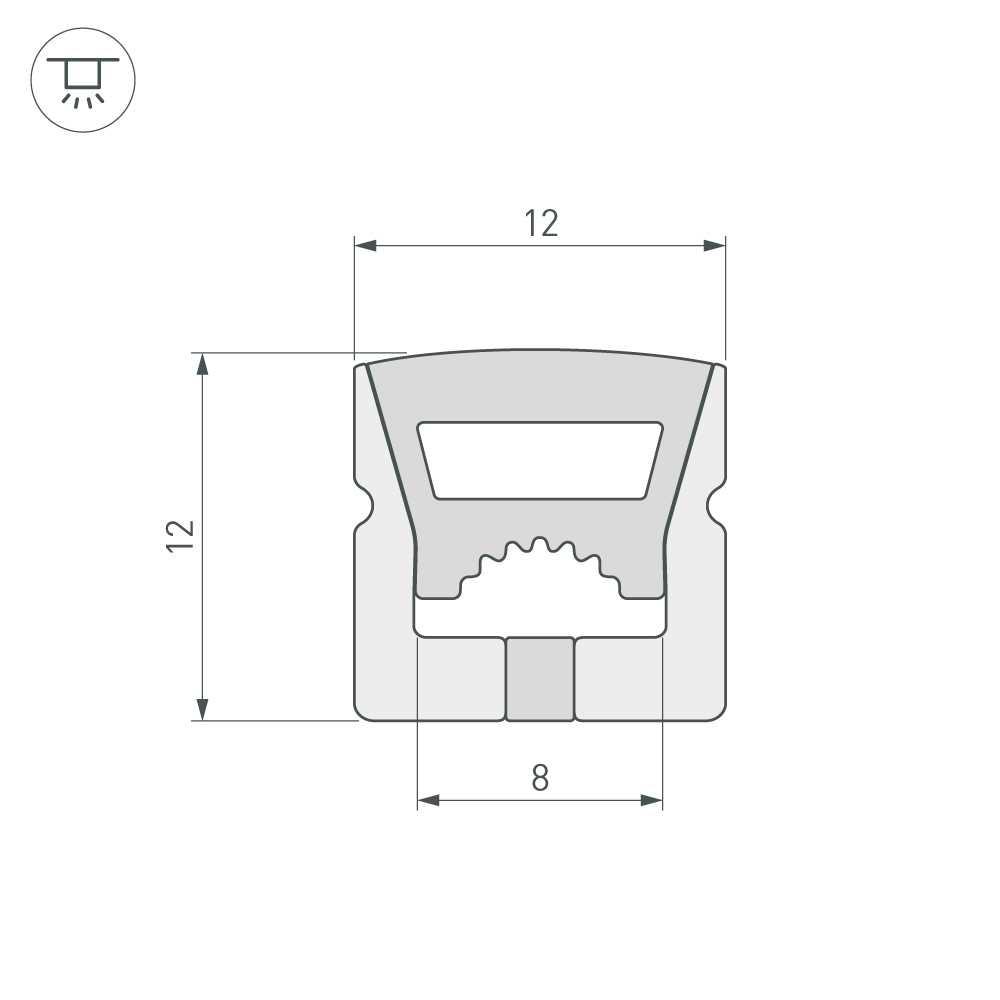 Профиль Arlight WPH-Flex-1212-Top-S8-10m White 040829