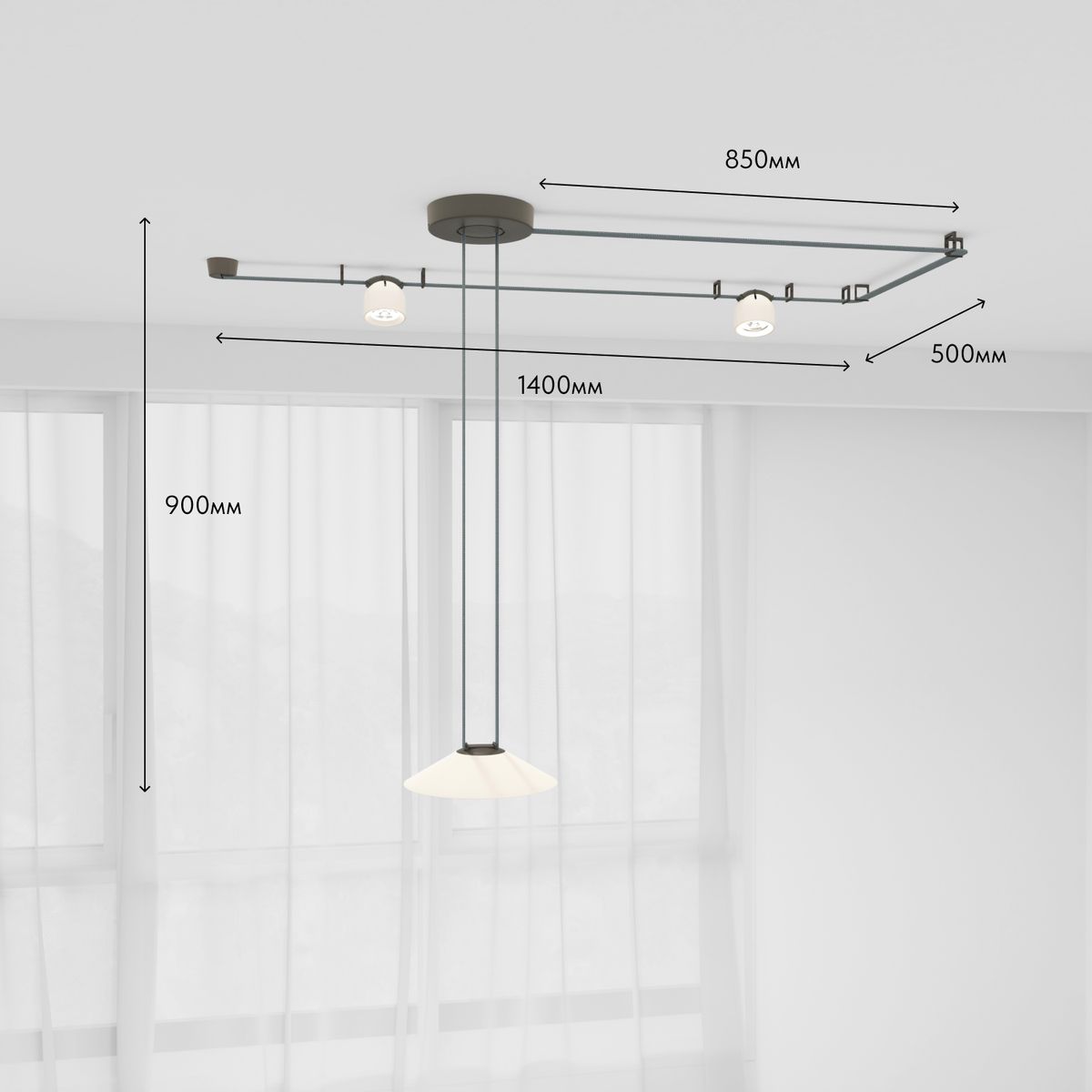 Комплект ременной трековой системы Denkirs Belty Set DK55SET02-02-DB