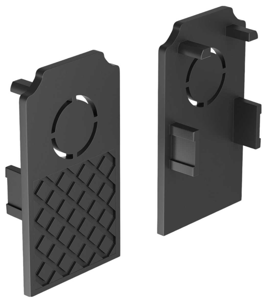 Заглушка Hesby Lighting ElDeko для встраиваемого шинопровода, чёрная, 2 шт HSBL_0067