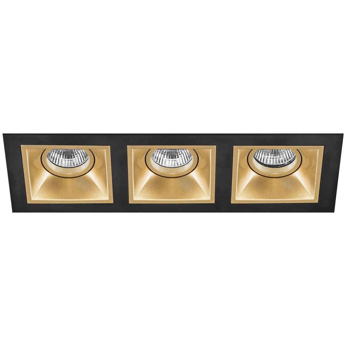 Комплект из светильников и рамки Lightstar Domino Quadro (214537+214503+214503+214503) D537030303