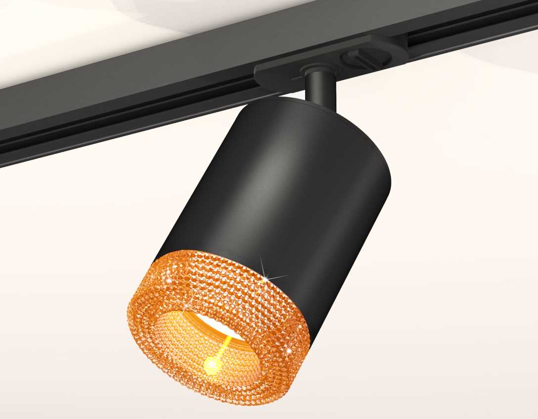 Комплект трекового светильника Ambrella light Track System XT7422011 SBK/CF черный песок/кофе (A2537, C7422, N7195)