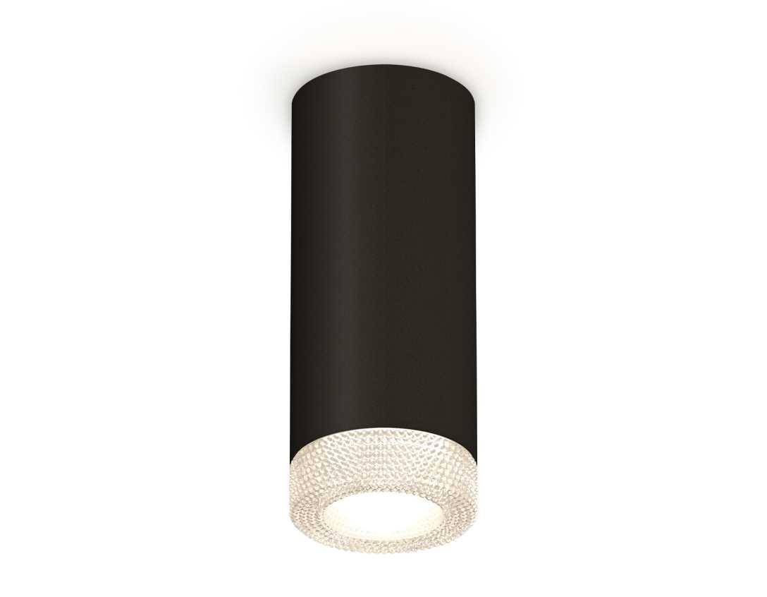 Комплект накладного светильника Ambrella light Techno Spot XS7443010 SBK/CL черный песок/прозрачный (C7443, N7191)