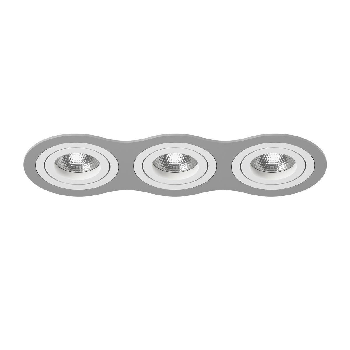Комплект из светильника и рамки Lightstar Intero 16 (217639+217606+217606+217606) i639060606