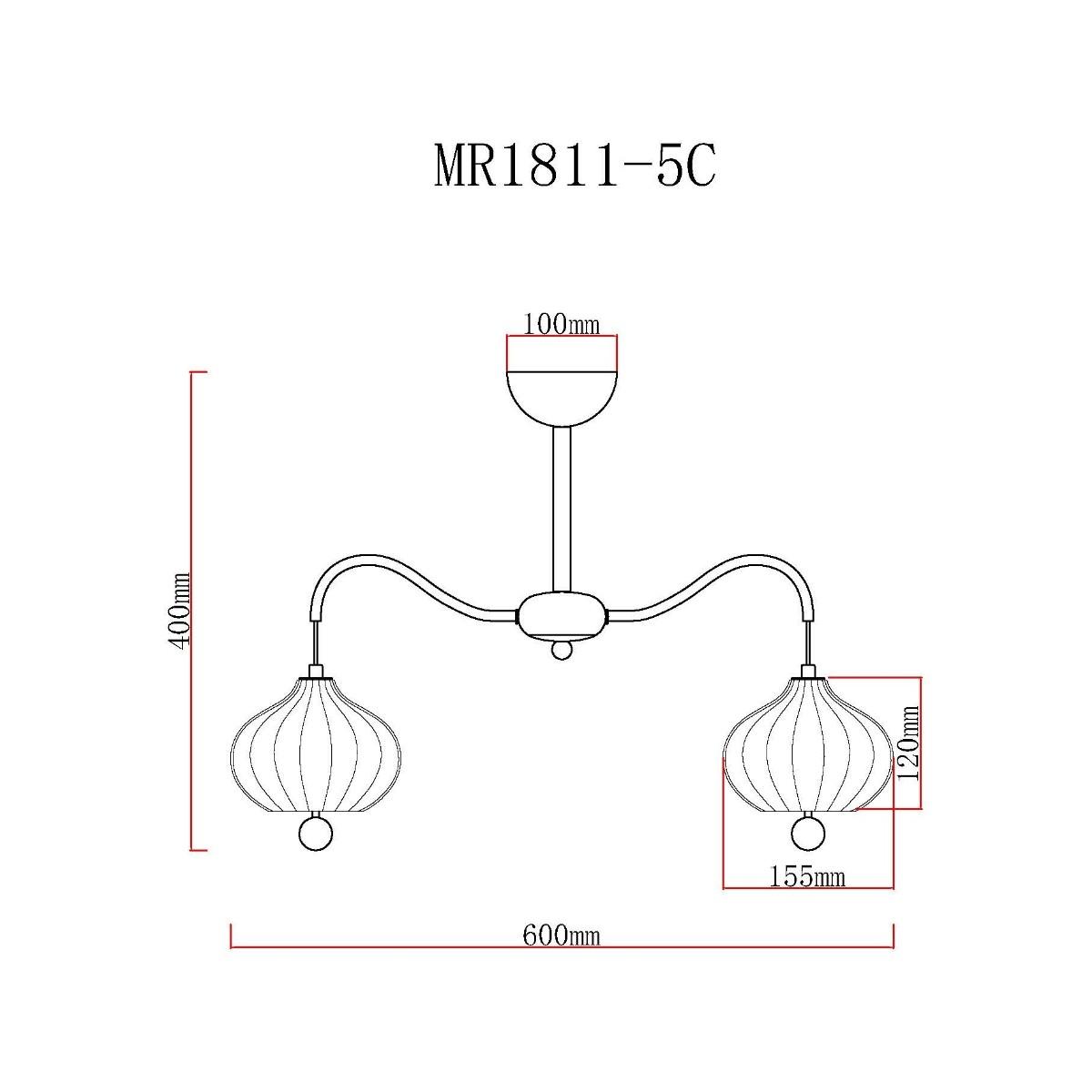Потолочная люстра MyFar Katrin MR1811-5C