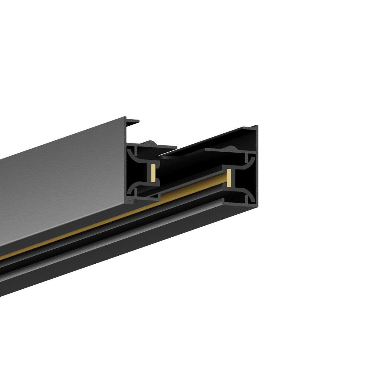 Шинопровод накладной Hesby Lighting Skylite Однофазный 220В-2м, чёрный HSBL_0002