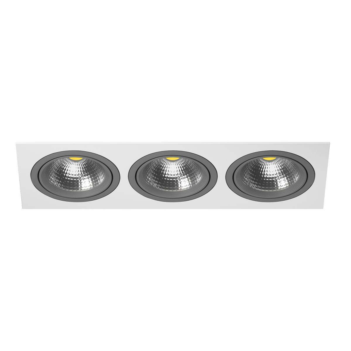 Комплект из светильника и рамки Lightstar Intero 111 (217836+217909+217909+217909) i836090909