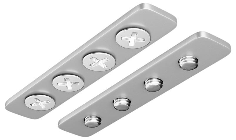 Соединитель Hesby Lighting ElDeko для шинопровода под натяжной потолок, серебристый, 2 шт HSBL_0074