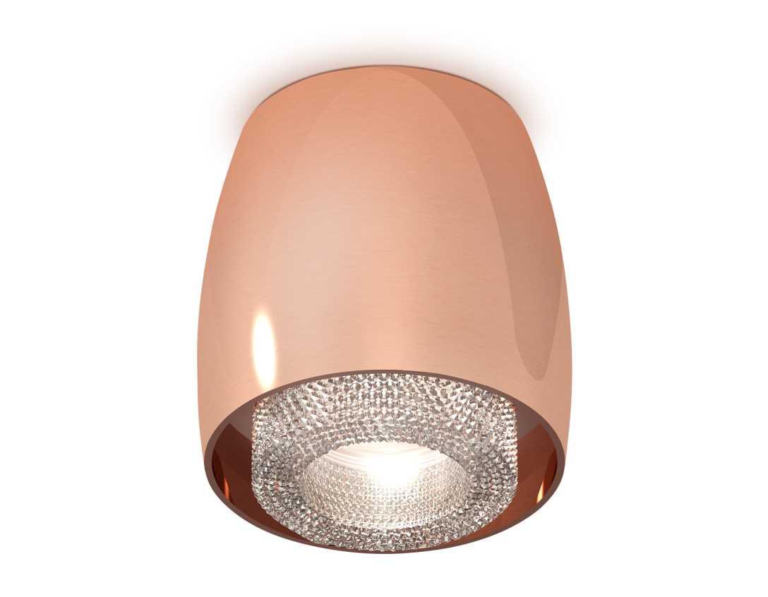 Комплект накладного светильника Ambrella light Techno Spot XS1144010 PPG/CL золото розовое полированное/прозрачный (C1144, N7191)