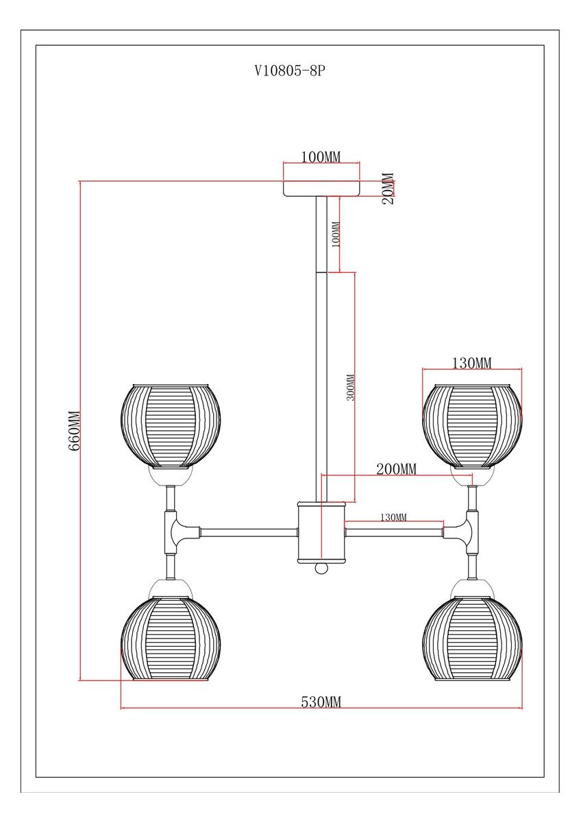 Подвесная люстра Moderli Arty V10805-8P