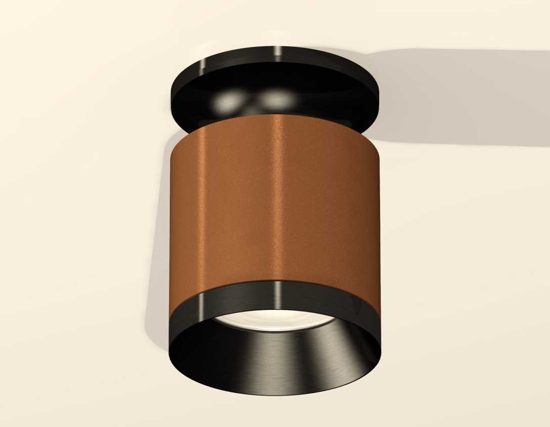 Комплект накладного светильника Ambrella light Techno Spot XS7404101 SCF/PBK кофе песок/черный полированный (N7926, C7404, N7031)