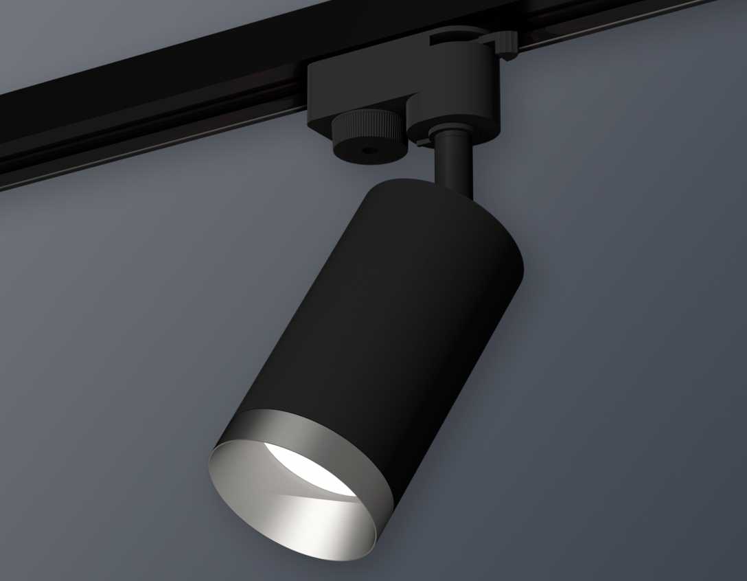 Комплект трекового светильника Ambrella light Track System XT6323063 SBK/MCH черный песок/хром матовый (A2521, C6323, N6133)
