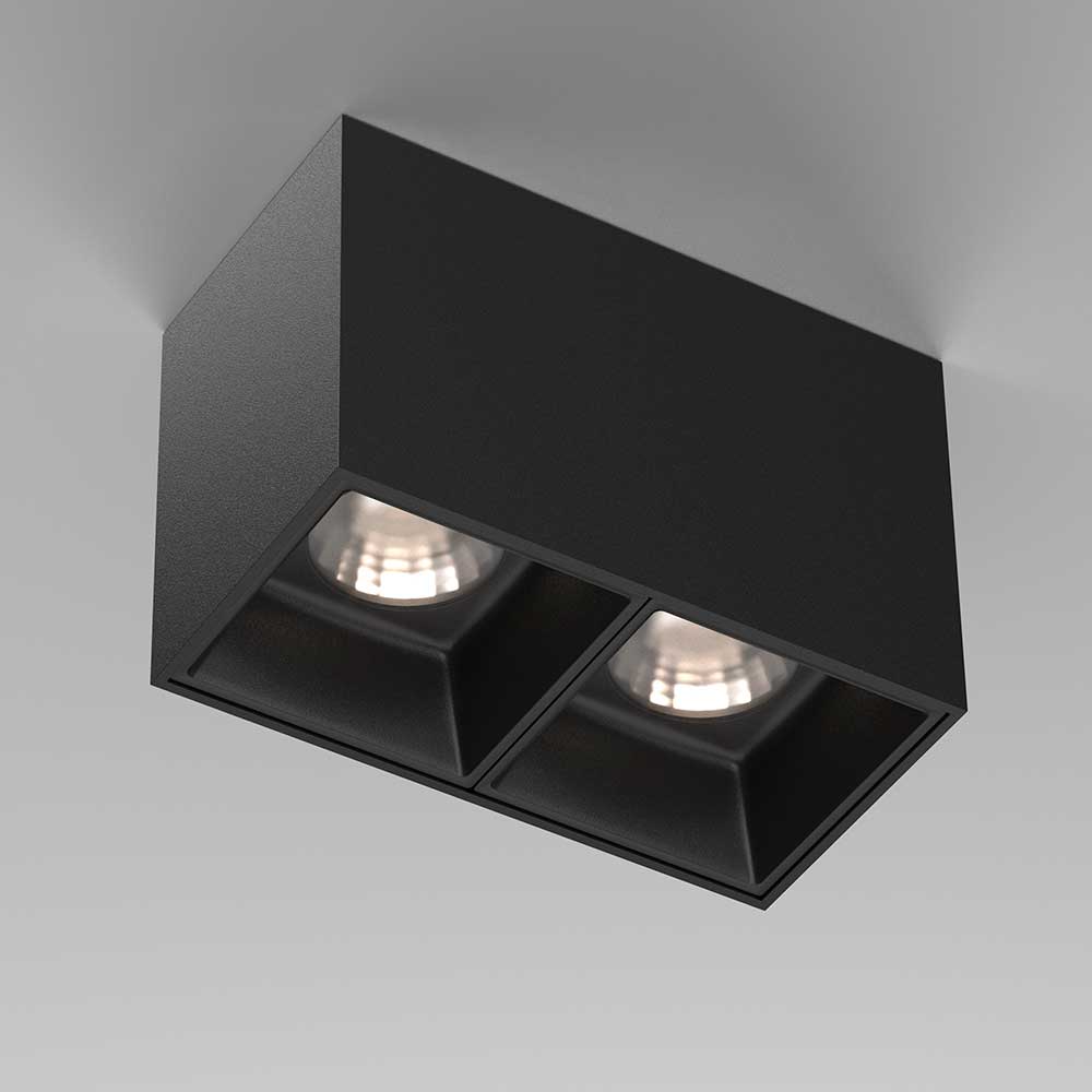 Потолочный светодиодный светильник Maytoni Technical Alfa Led C065CL-02-L12W4K-B